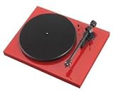 Pro-Ject Debut III Turntable In Red with Ortofon OM-5 Cartridge