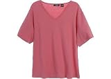 Plus C.B. Casual V-neck Knit Tee Shirt