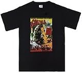 ゴジラ Tシャツ/Ailien Distressed Portrait T/ AQT-80S ハンク・アザリア