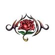 Rose Thorn Temporary Tattoo 2x2