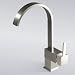 Decor Star TRG02-TB-B 12 &frac12;" Euro Modern Contemporary Bathroom Lavatory Vanity Vessel Sink Faucet Tall Brushed Nickel