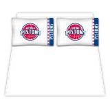 Sports Coverage 02MFSHS2PISFULL NBA Detroit Pistons Micro Fiber Full Bed Sheet Set