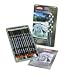 Derwent Tinted Charcoal 12 Pencil Tin Set