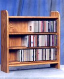 CD Rack - Wood 165 - (Natural)