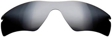 Customatic Optics Men's Polarized Replacement Lenses for Oakley Radar Path sunglasses Platinum Grey