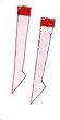 Dollhouse Miniature Red Fishnet Stockings for Display