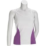 Fila Arrosta Fitted Tank w/bra (COLOR: White/Purple, SIZE:Medium)