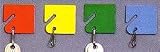 Slotted Rack Key Tags for Rack-Style Cabinets, 1-1/2h, Assorted Colors, 20/Pack MMF2013004W47