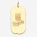 14K Kansas City Royals Sm Dog Tag Charm