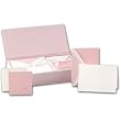 Pink Faux Lizard Box Stationery Ensemble