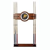 NHL Anaheim Ducks 2 piece Wood and Mirror Wall Cue Rack