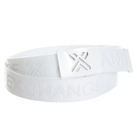 Armani Exchange Logo Embroidered Web Belt Armani Exchange Logo Embroidered Web Belt