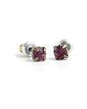 Pilgrim 16ct Gold Plated Gold and Purple Stud Earrings
