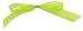Self Adhesive Chiffon Bows - 5/8 x 4 1/2 - Kiwi (50 Bows)