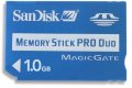 SANDISK CORPORATION - MEMORY STICK PRO DUO, 1GB