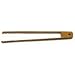 Burnished Bamboo Tongs 11 in with Gripping Ends