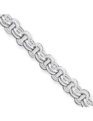 Sterling Silver 8.5inch Fancy Link Bracelet QH163-8.5"