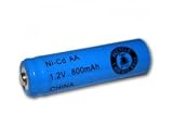 AA Size Rechargeable Battery 800mAh NiCd 1.2V Button Top Cell
