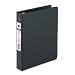 Office Products : 3-Ring Binder, Economy, 1", 5-1/2"x8-1/2", Black AVE03002