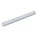 Staedtler Triangular Scale Plastic Engineers Ruler, 12 Inches, White with Colored Grooves (98718-34)