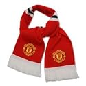 Manchester United Retro Bar Stripe Scarf - Red/White