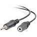 12FT 3.5MM Stereo Audio Extension M/f Black Value