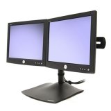 Ergotron DS100 Tischstandfuß für zwei Monitore horizontal-Schwarz-Schwarz