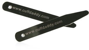 3 Pairs of Rhodium Silver Collar Stays for a Well Dressed Man (2.5