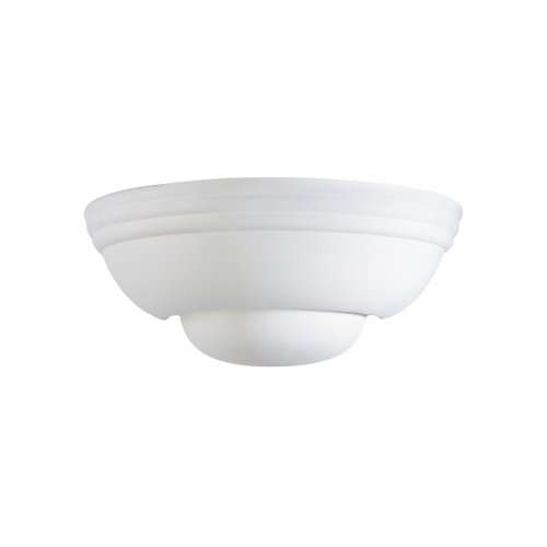 Westinghouse 64493 One-Light Wall Sconce, Textured White Ceramic Glass