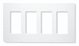 CLARO WALLPLATE 4 GNG BR (Lutron CW-4-BR)