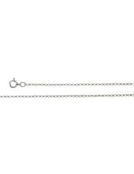 Rolo Chain With Spring Ring 14K Gold White Ch432 16 Inch