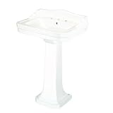 Pegasus FL-1930-8W Series 1930 8-Inch Widespread Lavatory Sink Combo, White