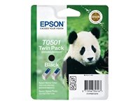 Epson T0501 Twin Pack - Print cartridge - 2 x black