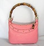 Gucci Pink Leather Bamboo Anita Handbag Handbag