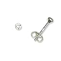 Schmuck-Pur Echt Silber Ohrschmuck Zirkonia-Ohrstecker 2,50 mm