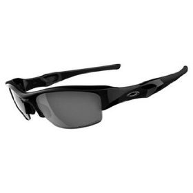 Oakley Flak Jacket Sunglasses 12-900 Jet Black Frame with Black Iridiium Polarized Lens