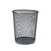 Five-Gallon Mesh Wastebasket, Round, 20 Quart, 11-1/2 Diameter, 14 High, Black URIWMB20BK