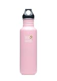 Klean Kanteen Stainless Steel Water Bottle with Poly Loop Cap (27-Ounce, Pink Renewal)