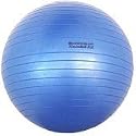 BodyTrends 60/65cm Anti-Burst Blue Exercise Ball and Faster Blaster Pump