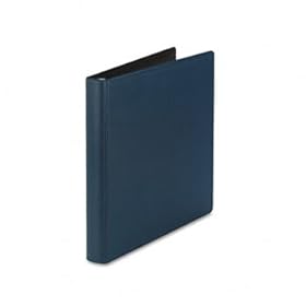 Contour Heavy-Duty Locking Round Ring Binder, 11 x 8-1/2, 1 Cap, Dark Blue