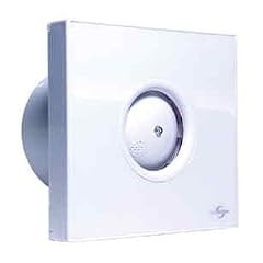 L�fter Ventilator ProAir Design Rohr 100mm mit Hygrostat Farbe Weiss