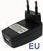 LUPO EURO 2 PIN 1000mA USB Travel Plug Power Adapter, Mains Charger wall plug for MP3 players, ipods, mobile phones, PDA's and Digital Cameras etc (perfect for holidays)