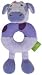 Purple Cow Soft Ring Rattle by Rich Frog