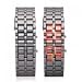 Red Led Digital Lava Iron Style Metal Sports Watch