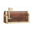 17.5" Handcrafted Solid Copper and Brass Etched Mailbox