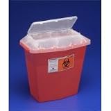 Kendall Sharps-A-Gator 5 Qt Red Tortuous Path Sharp Containers, Case of 30