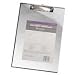 Clipboard,Vinyl,Clear Top Sleeve,Cmpct Clip,8-1/2