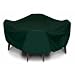 Two Dogs Designs 84-Inch Round Table and Chairs Cover, Hunter Green
