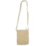 Ladies Bohemian Woven Purse in Straw - Size 8"x6.5"