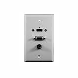 Stainless Steel Wallplate w/ HDMIฎ + VGA + 3.5mm : 75-642